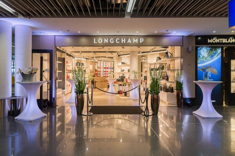 Eröffnung des neuen Longchamp Store am Frankfurter Flughafen +++ Aufgenommen im Fraport Terminal1 B-Transit von Christian Christes im September 2019 / Frankfurt am Main